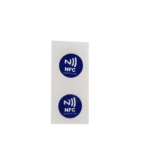 13.56MHz ISO 14443A Diameter 20mm MIFARE NTAG213 NFC Sticker