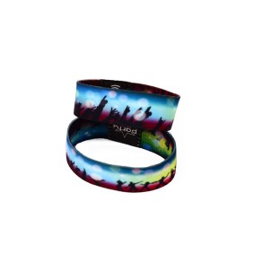 13.56MHz RFID Cashless payment Bracelet NTAG215 Printed Elastic Wristband NFC Band for Events Ticket